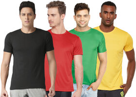 Concepts Multicolor Pack Of 4 Round Neck DriFit Tshirts