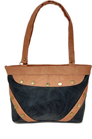 RISH Dual colour small Handbag - Black & Orange