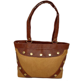 RISH Dual colour small Handbag - Brown & Dark Brown