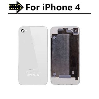 iPhone 4/ 4G Replacement Rear Glass Back Cover Battery Door white