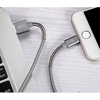                       Data Cable Spring Compatible For All Smartphone USB cable black                                              