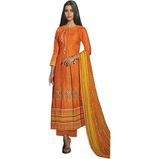 Buy Varun Cloth House Womens Woollen Embroided Suit With Dupatta Dress ...