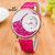 Trendy Ladies Watch Moon Designed With Analog Dial Wrist Watch (pink)