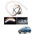Auto Addict 2PCS 60cm (24) Car Headlight LED Tube Strip, Flexible DRL Daytime Running Silica Gel Strip Light, DC 12V Soft Tube Lamp Fancy Light,(Yellow,White) For Maruti Suzuki 800