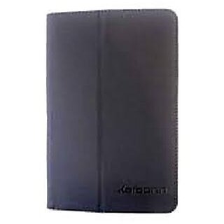                       Black PU Leather Smart Flip Cover Case for Karbonn Ta-Fone A39                                              