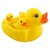 Duck Family Baby Bathing Toys 4 Set Yellow Rubber Squeaky Lovely Ducklings.