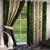 HomeStore-YEP Floral Polyester Door Curtain(Pack of 2) - 7ft, Green