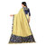 Women's Gold Sana Silk  Embroidery Saree With Banglore Silk Embroidery Unstitched Blouse Piece