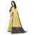 Women's Gold Sana Silk  Embroidery Saree With Banglore Silk Embroidery Unstitched Blouse Piece