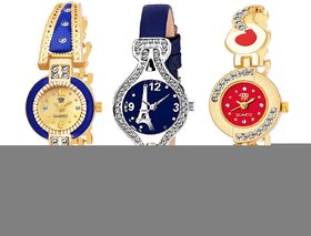Swadesi Stuff BANGLE Multi DIAL ELEGANCE NEW ARRIVAL Luxury Ethnic Multi Bracelet Look Watch - for Women  Girls kc19