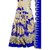 Priyanka Trends Women's Bollywood Design Royal Blue Net  Georgette Embroidered Saree With Blouse Piece