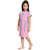 Be You Kids Cotton Two-Tone Light Pink Bathrobe / Bath Gown for Girls