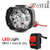 Bike / Motorcycle 9 LED Headlight Driving Fog Spot Light 1 PCS + Free (On / Off) Switch