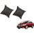 Auto Addict Black Leatherite Car Pillow Cushion Kit (Set of 2Pcs) For Honda City Ivtec(2010-2014)