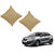 Auto Addict Beige Leatherite Car Pillow Cushion Kit (Set of 2Pcs) For Maruti Suzuki Baleno Nexa