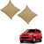 Auto Addict Beige Leatherite Car Pillow Cushion Kit (Set of 2Pcs) For Mahindra TUV-300