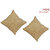 Auto Addict Beige Leatherite Car Pillow Cushion Kit (Set of 2Pcs) For Hyundai Verna Fluidic