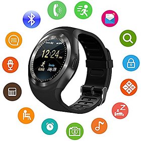 Mobideals Y1S 1.54inch Camera GSM Sleep Monitor Pedometer Bluetooth Smart Watch For Android IOS