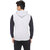 Men's Grey Poly Cotton Hooded T-Shirt NR