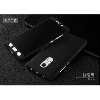 Redmi Note 5 360 Degree Full Cover with temper glass - black