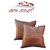 Auto Addict Brown Leatherite Car Pillow Cushion Kit (Set of 2Pcs) For Maruti Suzuki Swift Dzire Type-2(2011-2017)