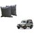 Auto Addict Grey Leatherite Car Pillow Cushion Kit (Set of 2Pcs) For Maruti Suzuki Gypsy