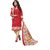 Minu Suits Women's Red Digital Print Cotton Unstitched Salwar Suit Material