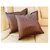 Auto Addict Brown Leatherite Car Pillow Cushion Kit (Set of 2Pcs) For Fiat Linea