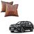 Auto Addict Brown Leatherite Car Pillow Cushion Kit (Set of 2Pcs) For BMW X5