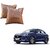 Auto Addict Brown Leatherite Car Pillow Cushion Kit (Set of 2Pcs) For Maruti Suzuki New Swift Dzire 2017