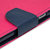 Wondrous Luxury Magnetic Lock Wallet Flip Cover For Vivo V9 (Pink & Blue)