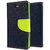 Wondrous Luxury Magnetic Lock Wallet Flip Cover For Vivo Y71 (Blue & Green)
