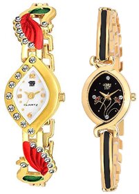 Swadesi Stuff BANGLE Multi DIAL ELEGANCE NEW ARRIVAL LuxuryEthnic Multi Bracelet Look Watch - for Women  Girls kc26