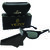 Yezdi Men Black Sports Wrap-around Uv Protected Sunglasses With Free Wake W