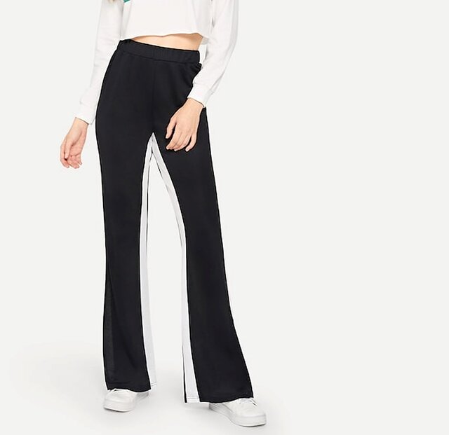 And Bottoms Pants and Trousers  Buy And White Stripes Pant Online  Nykaa  Fashion