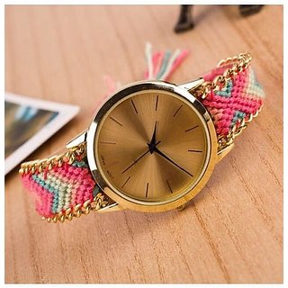 Buy New Handmade Braided Friendship Bracelet Watch women Thread Ladies Quartz Watch Online 299 from ShopClues