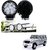 Auto Addict DEVICE 4 inch, 9 LED 27Watt Round Fog Lights with Flood Beam Auxiliary Lamp Set Of 2 Pcs For Mahindra Bolero XL