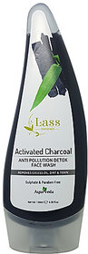 Lass Naturals Activated Charcoal Anti-Pollution Detox face Wash 130 ml - Skin Care
