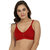 Maroon Red Cotton Wirefree Non Padded Set of 1 Women's Bra