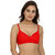 Maroon Red Cotton Wirefree Padded Set of 1 Women's Bra