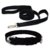 Collars and Leashes Combo Pack For Dog (Large)- Black