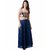 Raw Silk Skirt Navy Blue /Women's Chanderi Maxi Skirt / Long Navy Blue Silk Skirt / Long Skirt / Silk Skirt