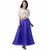 Raw Silk Skirt Blue /Women's Chanderi Maxi Skirt / Long Blue Silk Skirt / Long Skirt / Silk Skirt