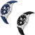 Lorem Combo Blue With black Fogg Latest Designing Stylist Combo Pack Of 2 Professional Analog Watch For Men,Boys