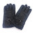 Urban Krew Black Fur Lined Thick, Warm Faux Leather Full Fingered Biking Gloves with Dotted Grip UK - 029