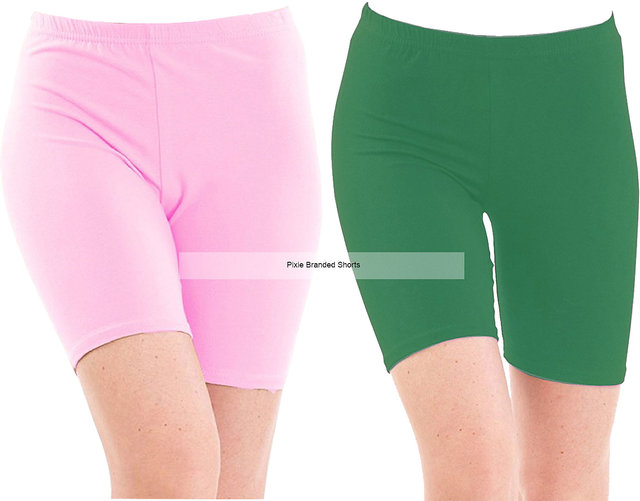 dark green cycling shorts