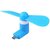 Pack of 3 V8 Mini Fans for Smartphones by KSJ Accessories (Assorted Colors)