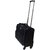 Leather  4 wheel Trolley Cabin Bag ( Black ) Handcrafted