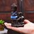 Angels Store Monk Buddha Smoke Backflow Cone Incense Holder Decorative Showpiece With 5 Free Smoke Backflow Scented Cone