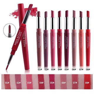 Buy Miss Rose Creme Lipstick Matte 2in1 Set Of 8 Online 999 From Shopclues